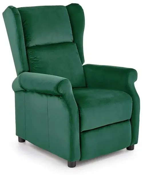 Zielony fotel uszak rozkładany R9-D95