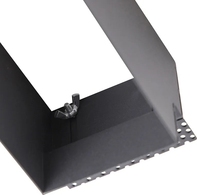 Wpuszczany reflektor czarny, regulowany i obrotowy, bez ramy, 2-punktowy - Oneon Honey