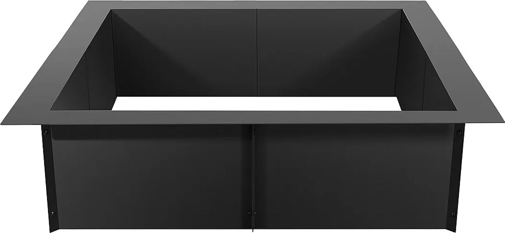 Ognisko Ogrodowe, SucceBuy Pierścień Kwadratowy do Paleniska 106,7×106,7 cm ze Stali, Zewnętrzny, Do Samodzielnego Montażu, Pierścień na Ognisko Kempingowe
