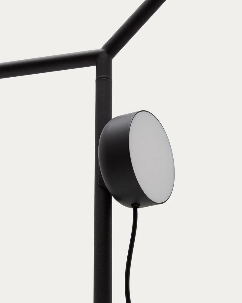 Czarna lampa stojąca LED ze ściemniaczem (wysokość 160 cm) Orey – Kave Home