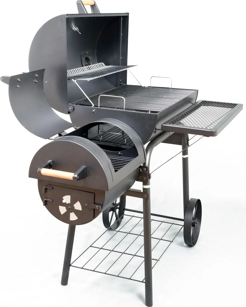 Podwójny grill stalowy z kominkiem P2-L18