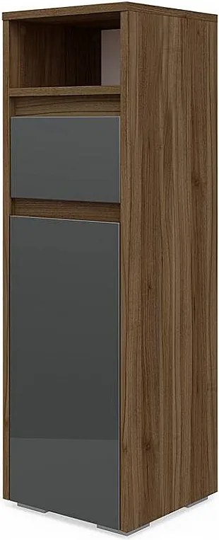 Szafka Midi antracyt wysoki połysk 30.2x30x96.3 majest