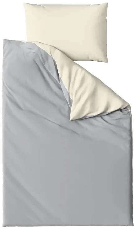 PrzytulneMieszkanie.pl PrzytulneMieszkanie.pl Bawełniana pościel MONOCHROMATIC kremowo-szara Rozmiar pościeli: 70 x 90 cm | 140 x 200 cm