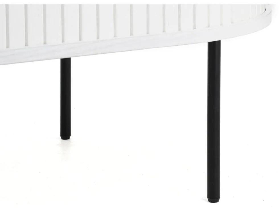 Biały stolik w dekorze dębu 60x120 cm Nola – Unique Furniture