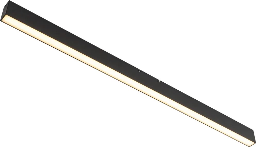 Lampa sufitowa czarna z wbudowaną diodą LED, 3-stopniowa regulacja ściemniania 2700–4000 K z przełącznikiem DIP – Keane