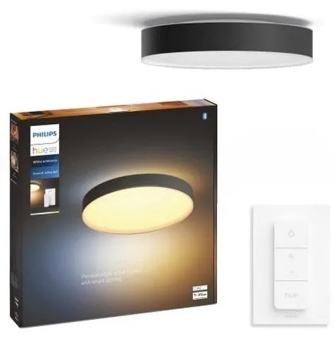 Philips - LED Plafon ściemnialny Hue ENRAVE XL LED/48W/230V czarny + pilot