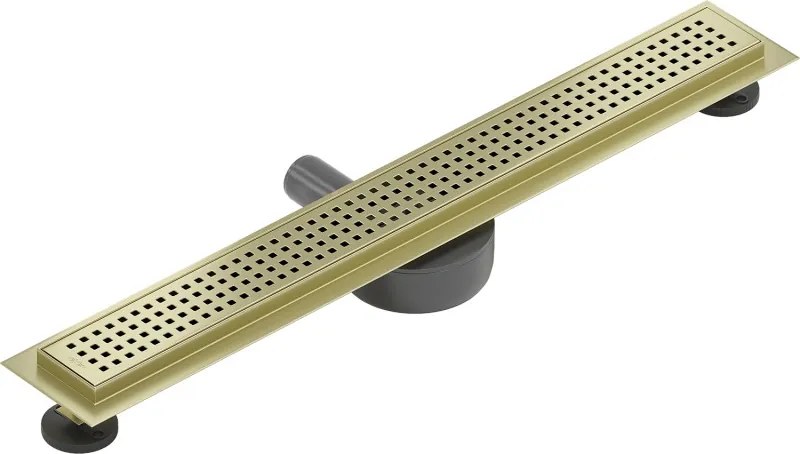 Mexen Flat 360° M08 odpływ liniowy obrotowy 50 cm, złoty szczotkowany - 1A25050-40