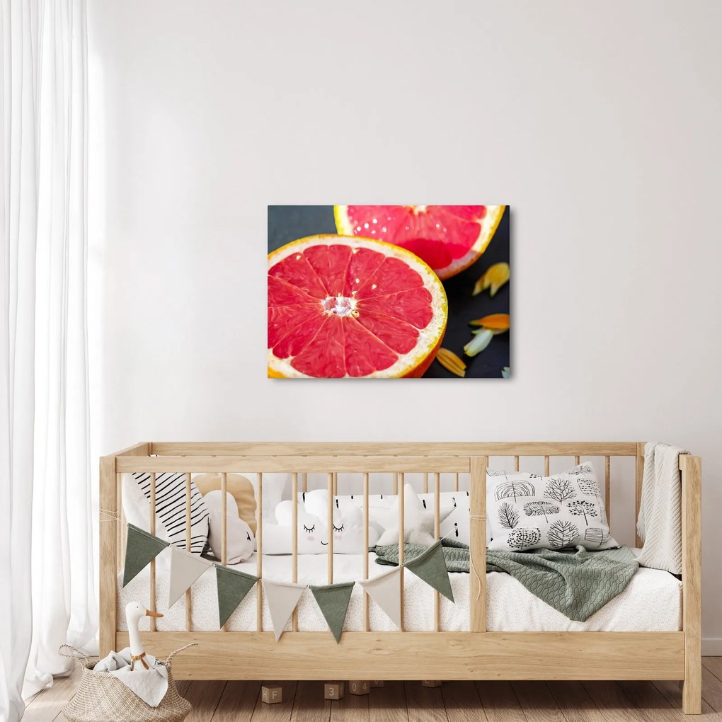Obraz pokrojonych grejpfrutów (70x50 cm)