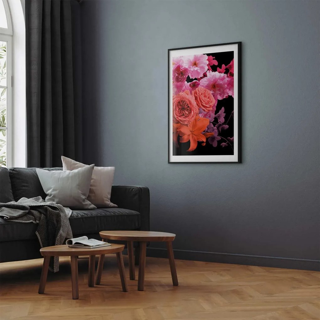 Plakat Wiosenna bryza 21x30 cm z ramą czarną z marginesem ARTGEIST B