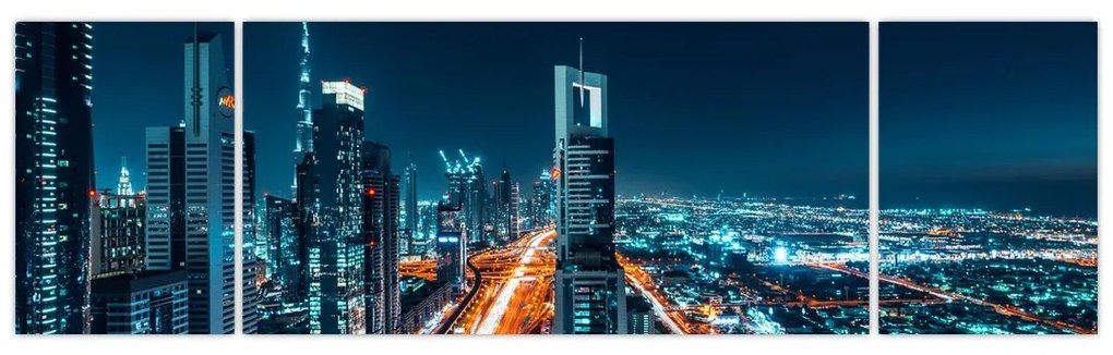 Obraz  - Noc w Dubaju (170x50 cm)