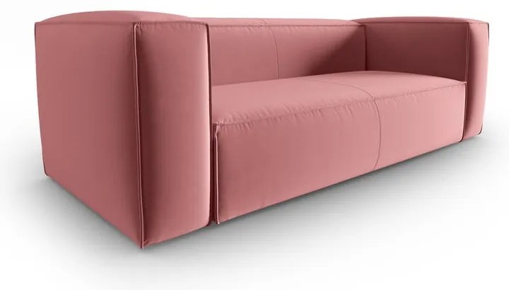 Różowa aksamitna sofa 200 cm Mackay – Cosmopolitan Design