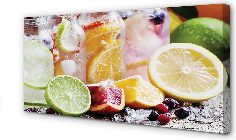 Fotoobraz na płótnie Owocowe Koktajle z Lodem