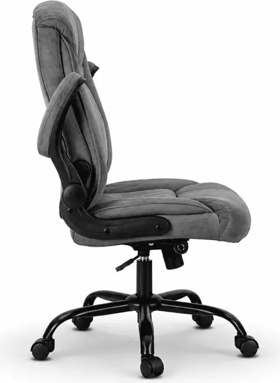 Ergonomiczny fotel biurowy Ralikin szary z mechanizmem TILT i regulacją podparcia
