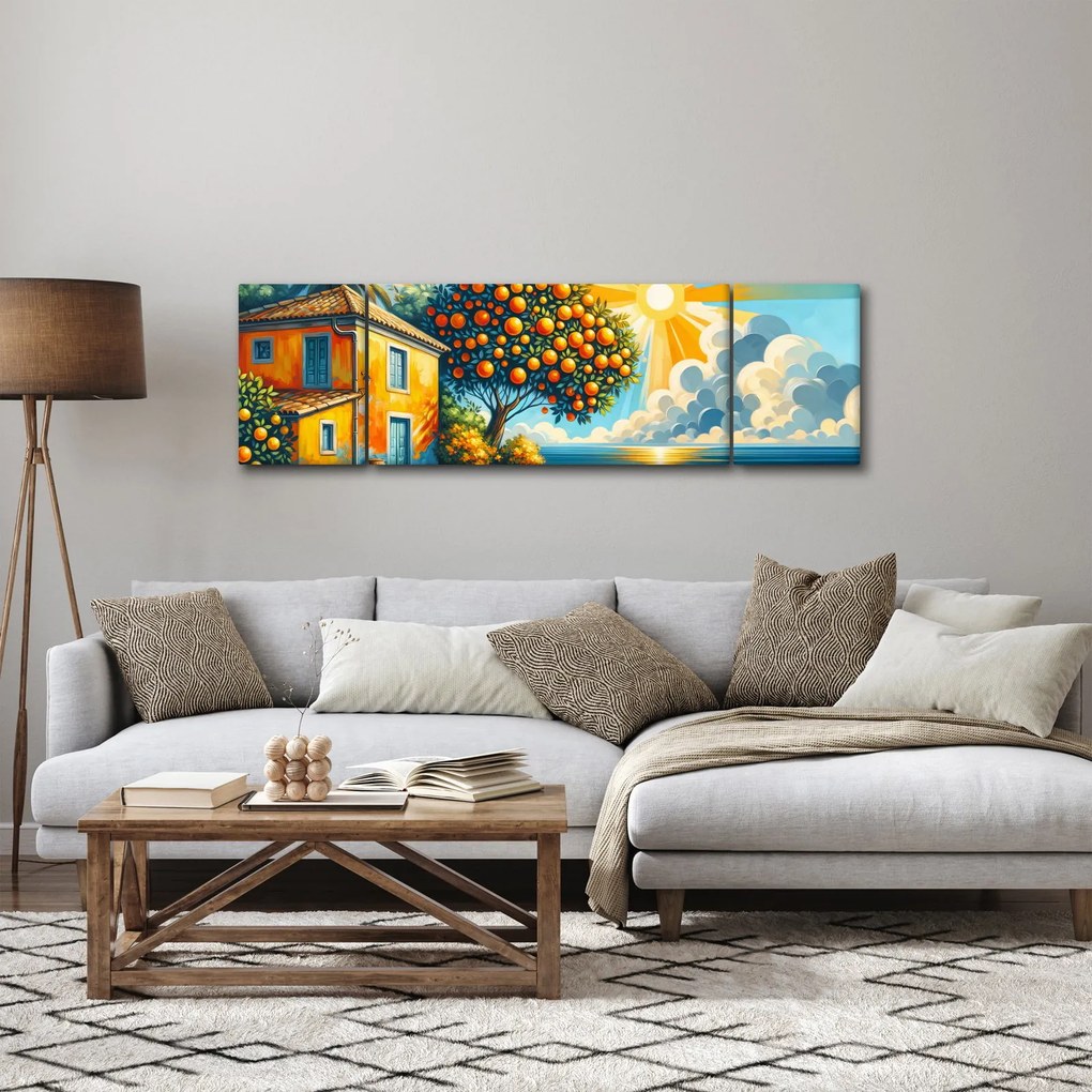 Obraz - Dom z pomarańczami I. (170x50 cm)