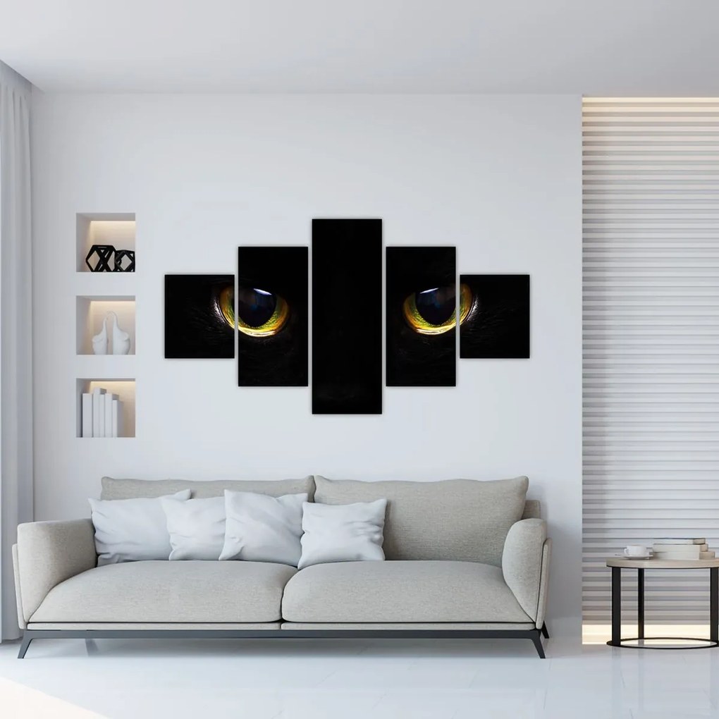 Obraz - Kocie oczy (125x70 cm)