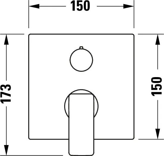 Jednouchwytowa bateria wannowa Duravit Manhattan