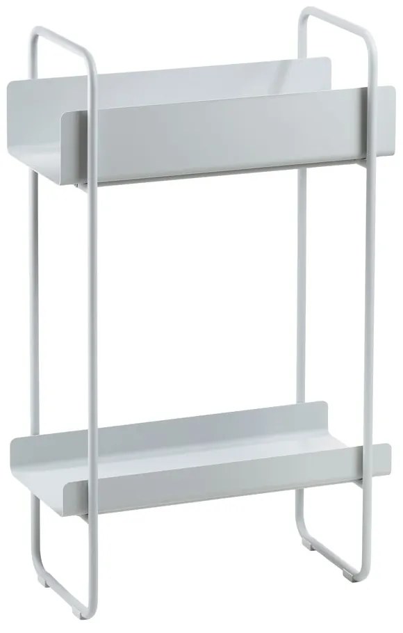 Jasnoszara metalowa konsola 24x48 cm A-Console – Zone