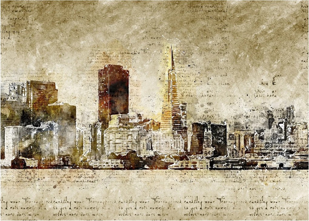 Obraz - Artystycznie ukształtowane miasto (70x50 cm)