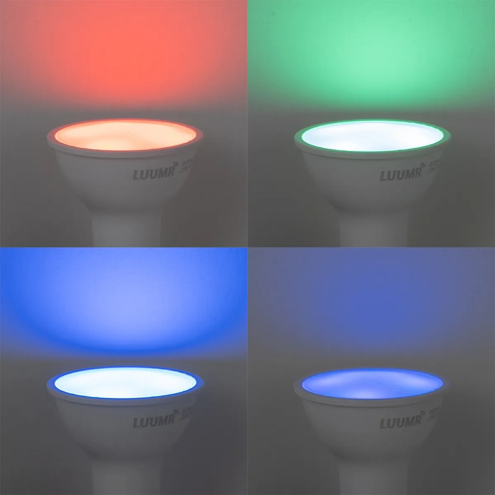 Zestaw 5 inteligentnych żarówek LED GU10 50mm z możliwością ściemniania Opal 4.7W 400 lm 2700-6500K