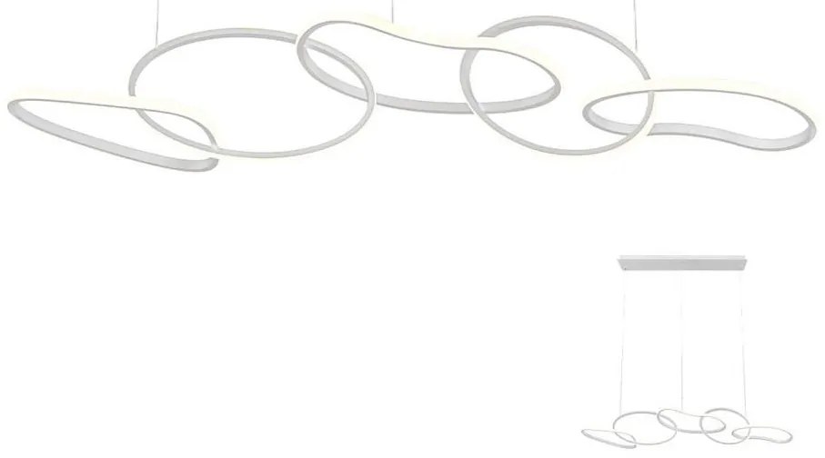 Redo 01-2597 - Ściemnialny żyrandol LED na linkach BIAS LED/108,6W/230V 3000K biały