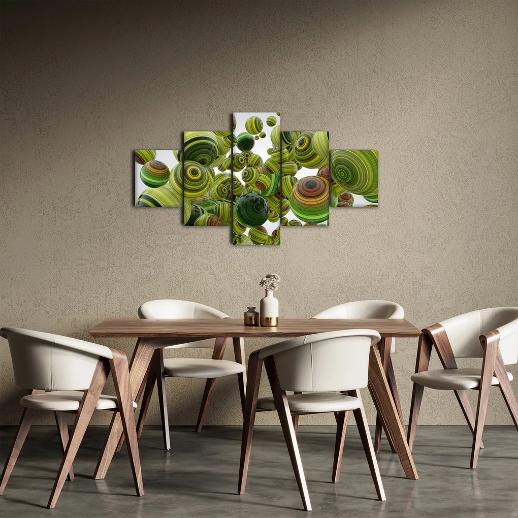 Obraz pasiastych kulek (125x70 cm)