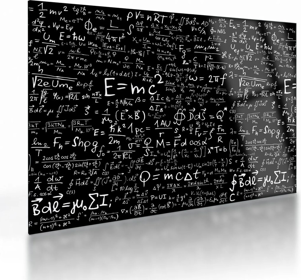 Obraz na szkle - Matematyka (70x50 cm)