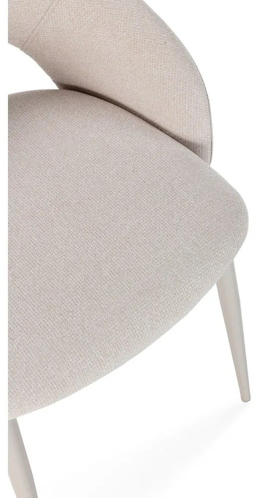 Beżowe tapicerowane krzesła zestaw 2 szt. Lia – Marckeric