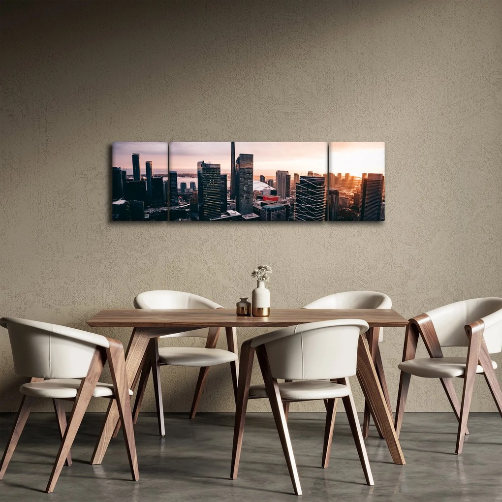 Obraz - Widok na centrum miasta (170x50 cm)