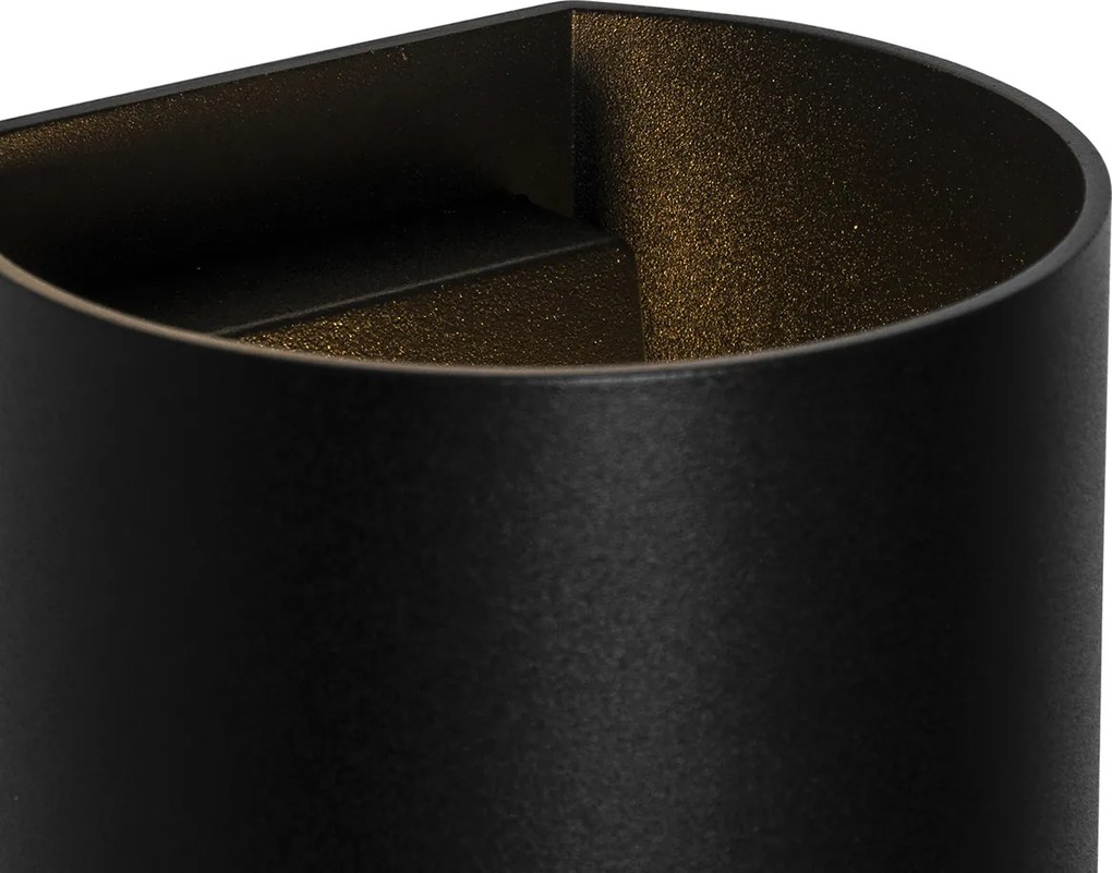 Inteligentna lampa ścienna czarna z WiFi G9 - Sabbio