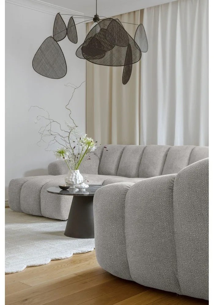 Jasnoszary narożnik (prawostronny/w kształcie litery U) Shell – Miuform