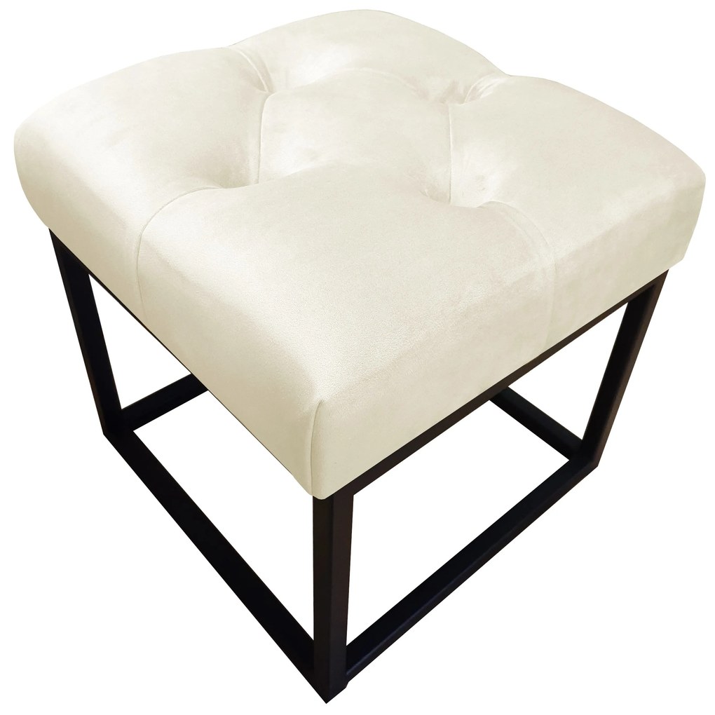 Pufa CHESTERFIELD LOFT ławka podnóżek metal MG50