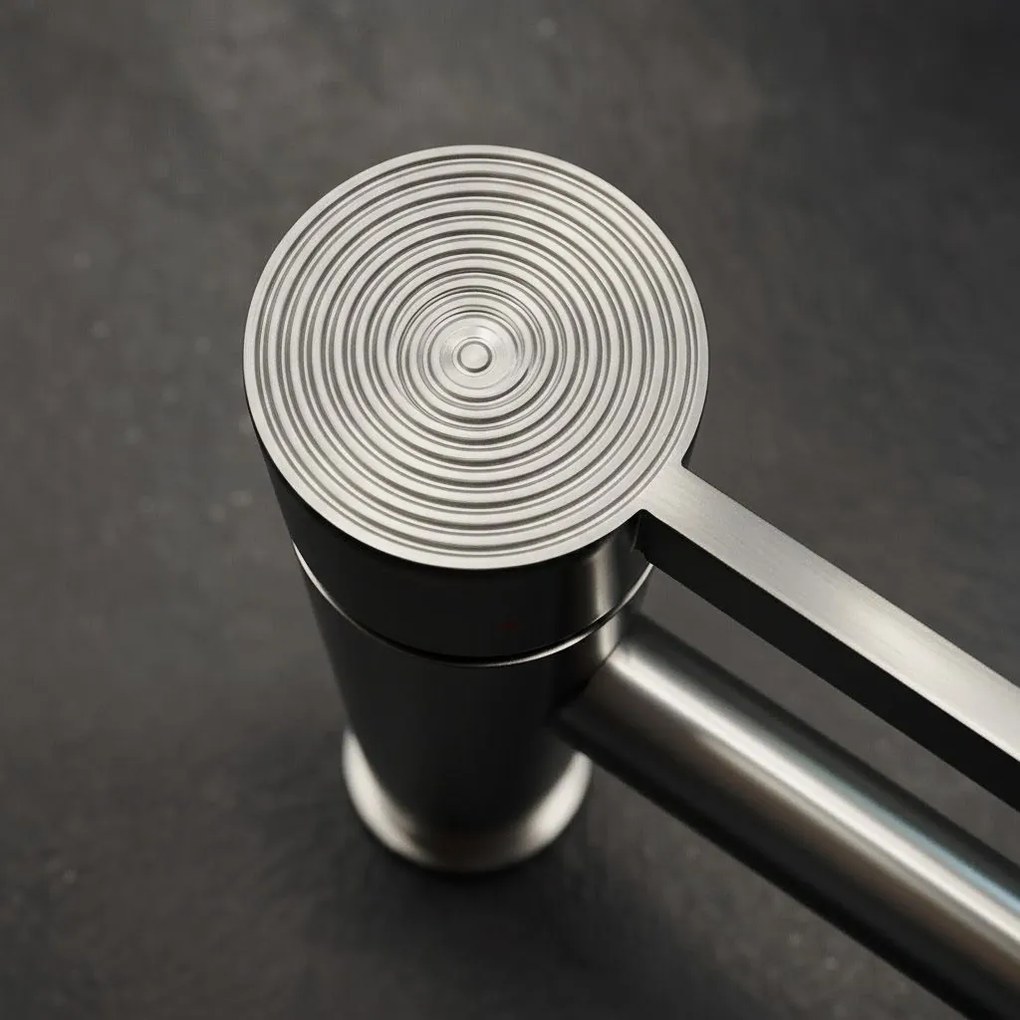 Bateria umywalkowa Rea Foster Nikiel Szczotkowany Wysoka