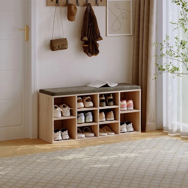 Szafka na buty z siedziskiem ławka nowoczesna dąb sonoma loft 104cm