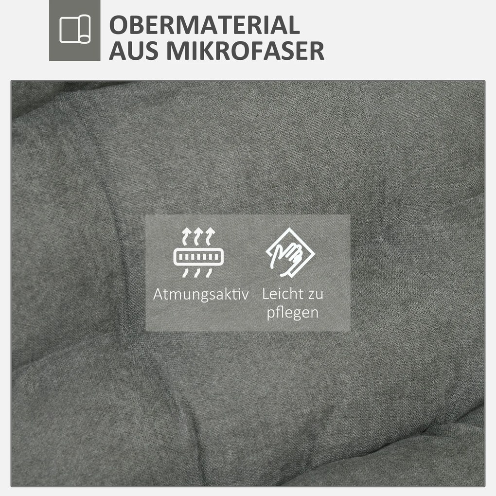 HOMCOM Fotel podłogowy z regulowanym oparciem do salonu, biura