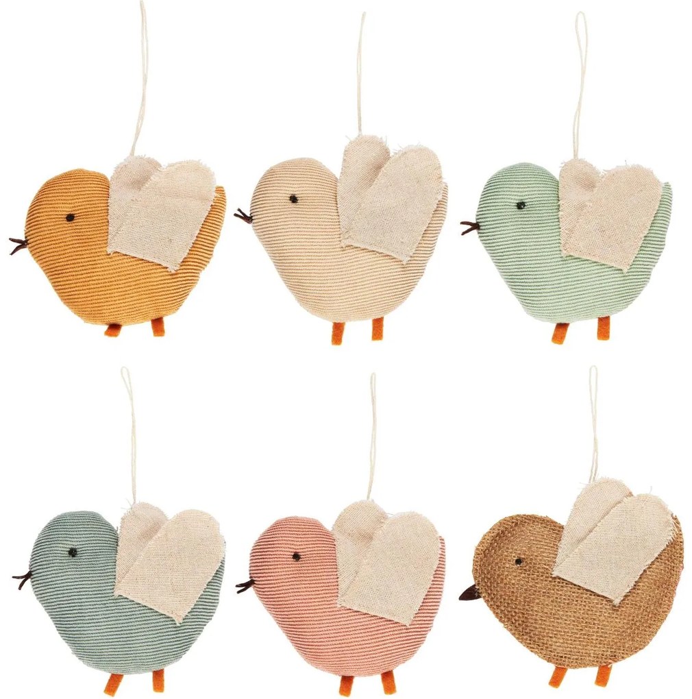 Wiszący materiałowy ptaszek BIRD - różne kolory