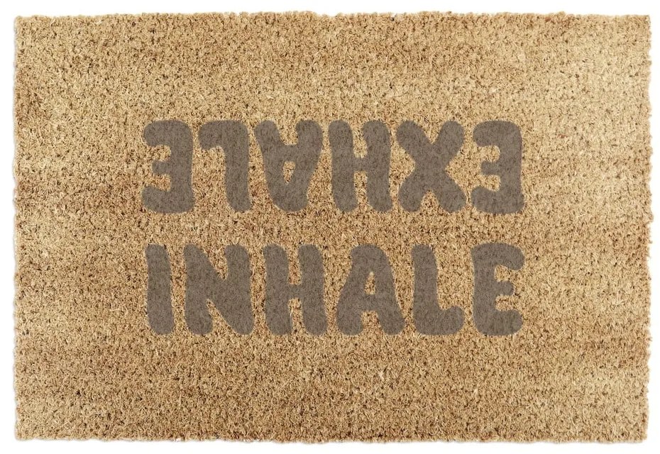Wycieraczka z włókna kokosowego 60x90 cm Inhale Exhale – Artsy Doormats