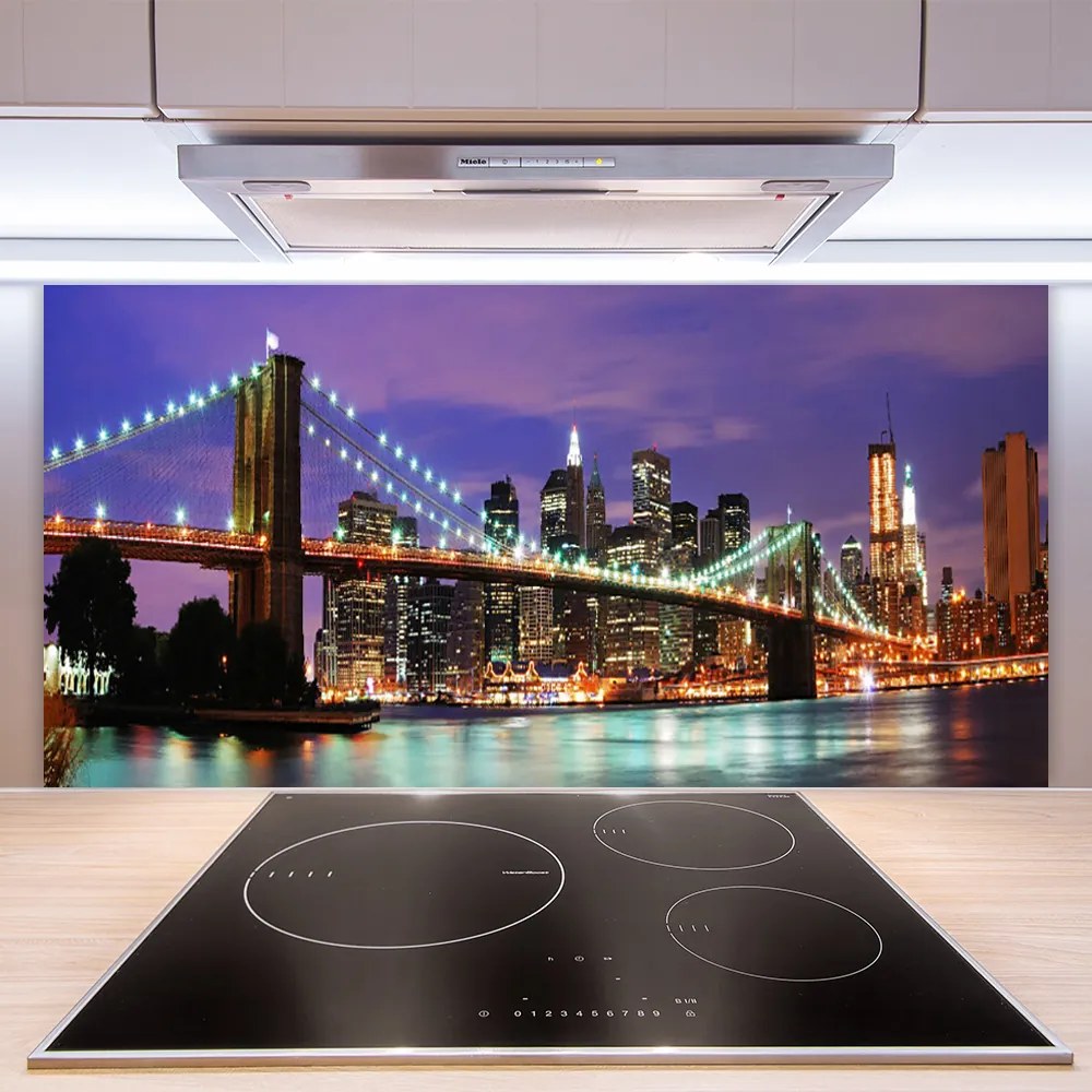 Panel nad blat kuchenny Panorama Mostu O Zmierzchu