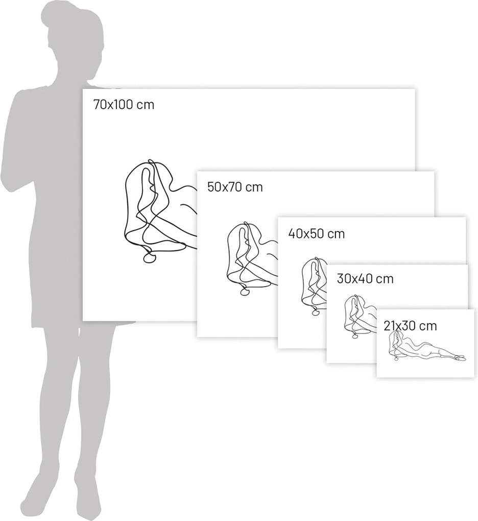 Plakat Figure Line III