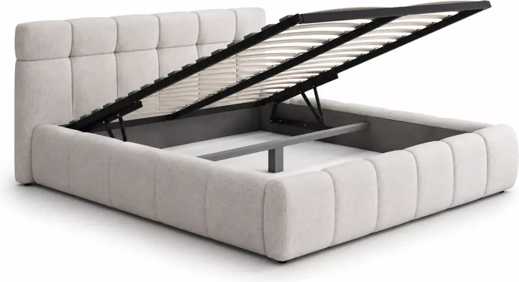 Eleganckie łóżko do sypialni Melissa 140x200 / 160x200 / 180x200 z systemem regulacji wysokości materaca