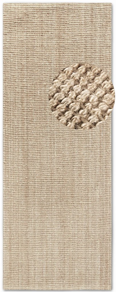 Dywan naturalny jutowy Villeroy & Boch Rosalie kremowy 80 cm x 200 cm
