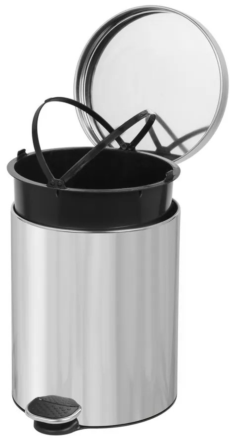 Alda Kosz na śmieci z pedałem Soft Close FreedomFresh 5 l, stal nierdzewna błyszcząca, 5 l