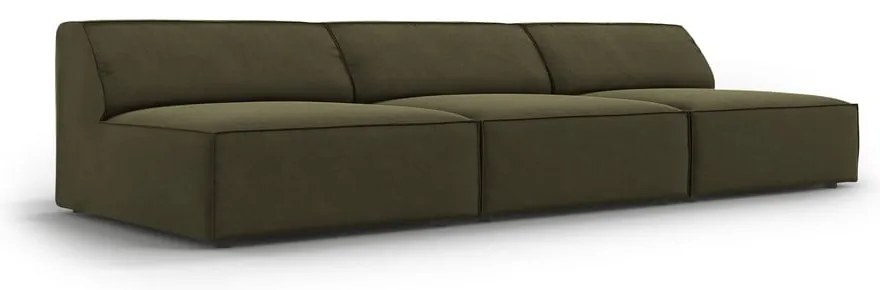Zielona aksamitna sofa 240 cm Jodie – Micadoni Home