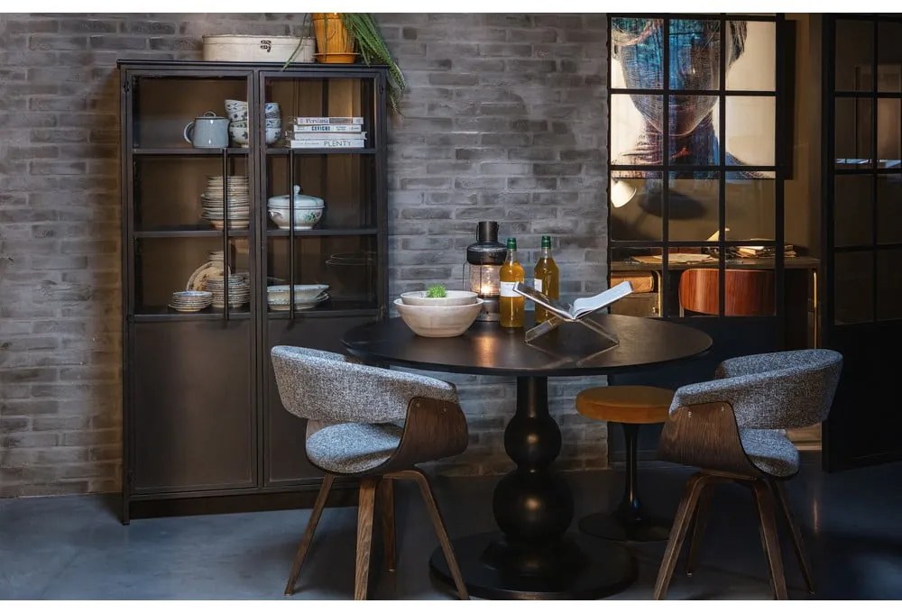 Czarna metalowa komoda BePureHome Exhibit