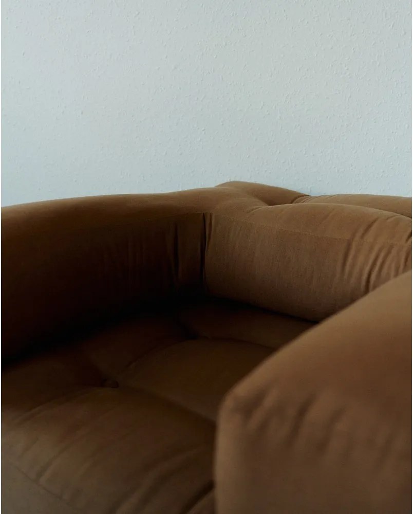 Rozkładany fotel z lnianym obiciem Karup Design Cube Linen