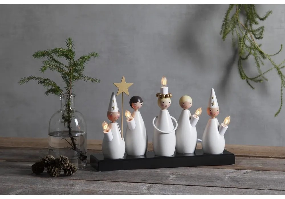 Czarno-biała dekoracja świetlna do kontaktu Luciakör – Star Trading