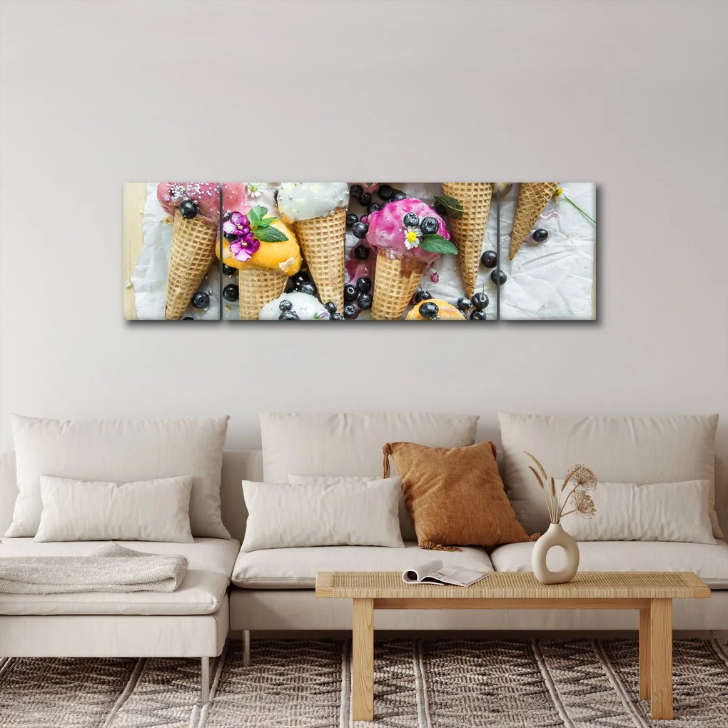 Obraz z lodami (170x50 cm)