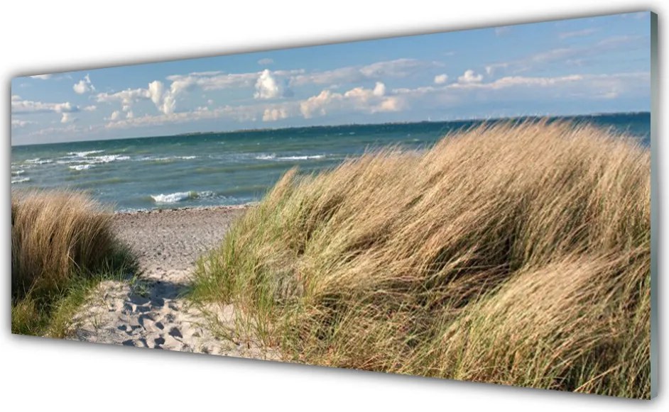 Dekor Szklany do Kuchni Wydmy nad Lazurowym Morzem