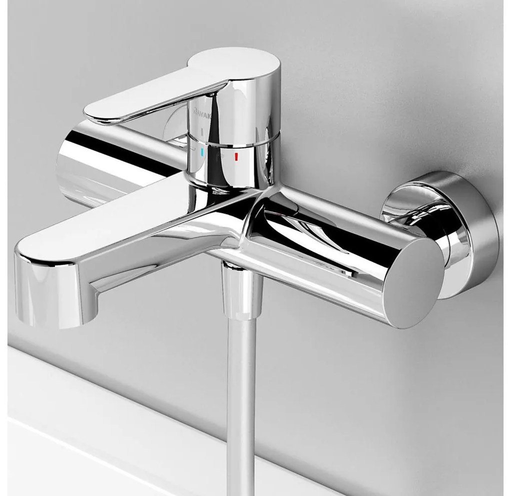 Ravak X070115 - Bateria wannowa PURI, chrom błyszczący