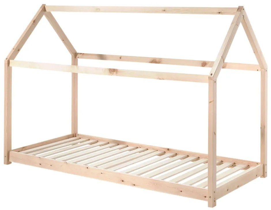Łóżko dziecięce w kształcie domku Vipack Cabane, 90 x 200 cm