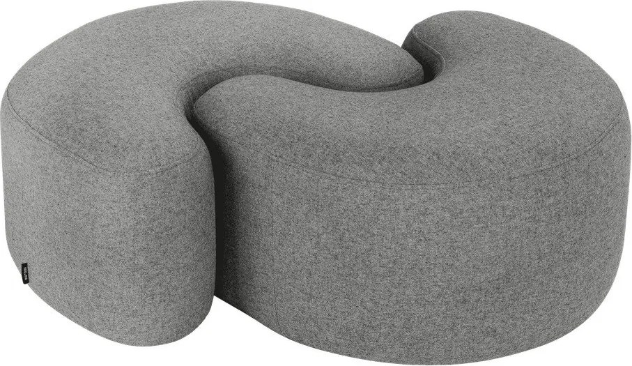 Szary wełniany puf Ü – noo.ma